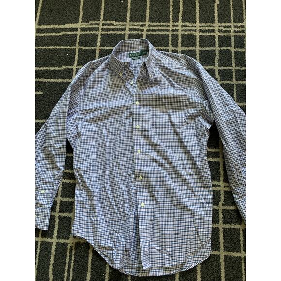 Lauren Ralph Lauren Other - Lauren Ralph Lauren Striped Easy Care Non-Iron Button Up Shirt Blue White Red